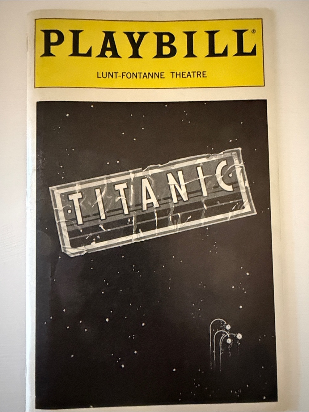 Titanic Playbill